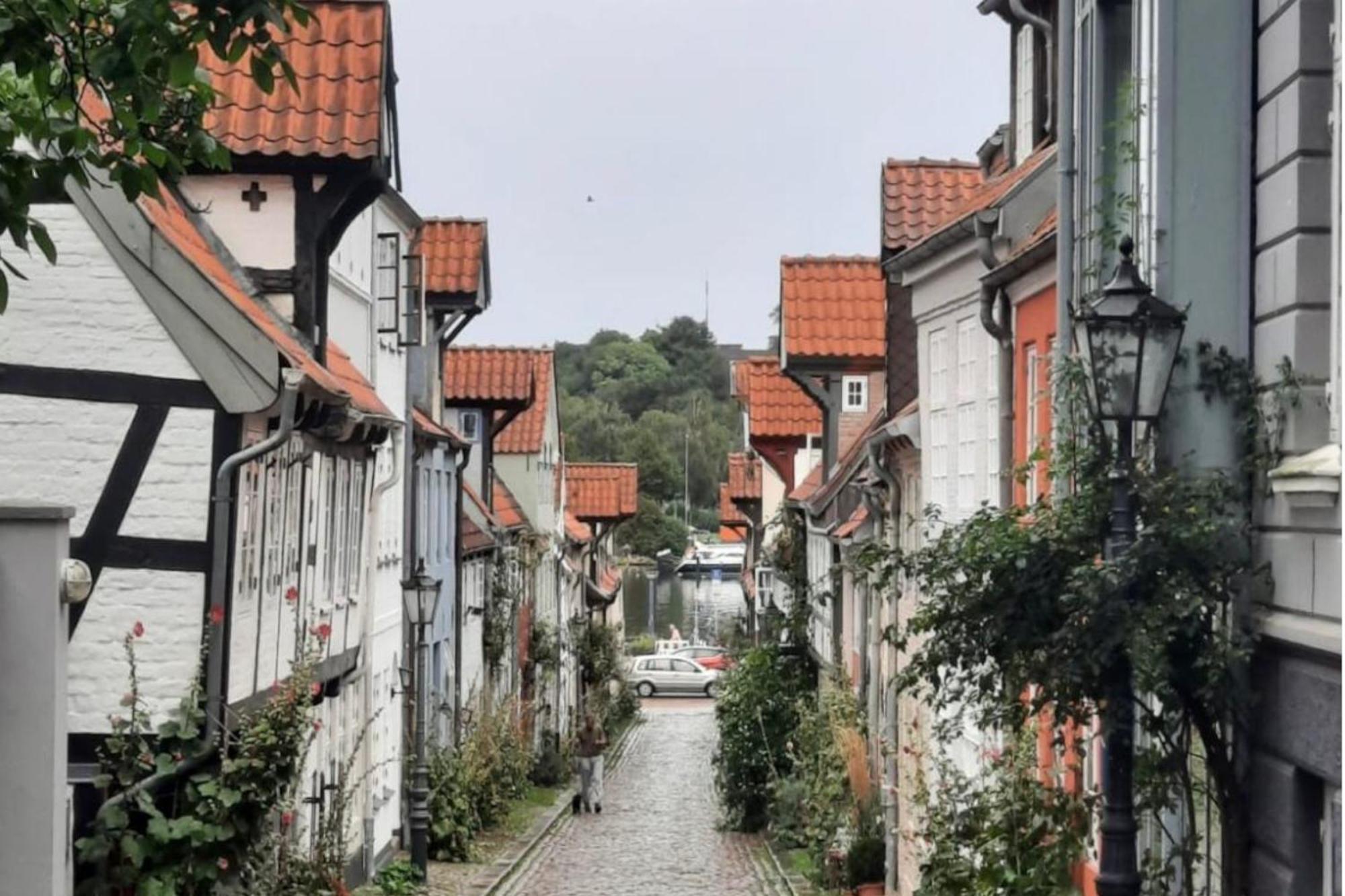 Hafenblick Ferienwohnung In Der Altstadt Mit Parkplatz Flensburg Kültér fotó